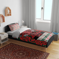 Aotearoa Iwi Tuhoe Bedding Set Maori Wharenui House Tribal Pattern