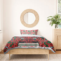 Aotearoa Iwi Tuhoe Bedding Set Maori Wharenui House Tribal Pattern
