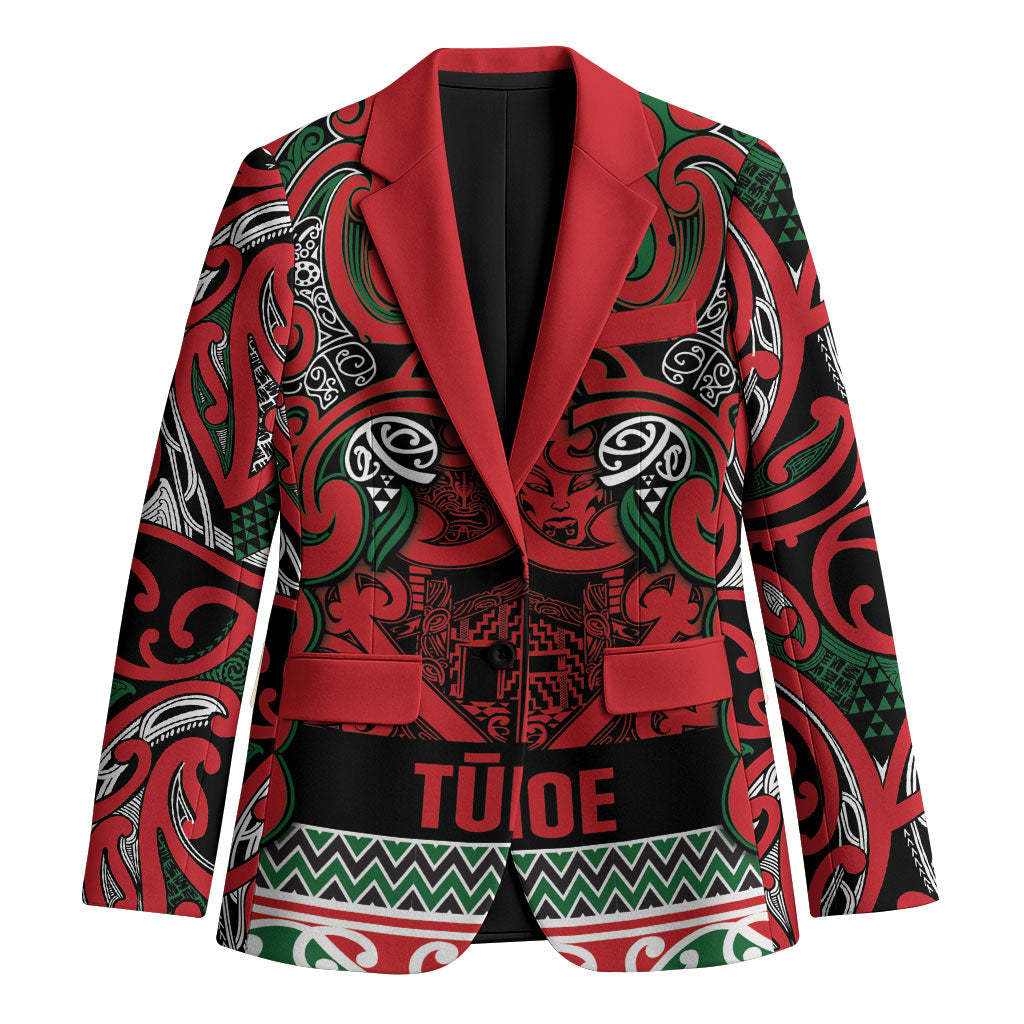 Aotearoa Iwi Tuhoe Blazer Maori Wharenui House Tribal Pattern