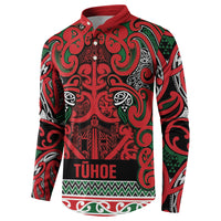 Aotearoa Iwi Tuhoe Button Sweatshirt Maori Wharenui House Tribal Pattern