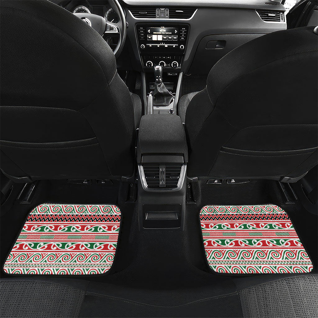 Aotearoa Iwi Tuhoe Car Mats Maori Wharenui House Tribal Pattern