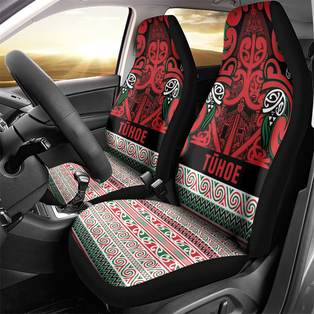 Aotearoa Iwi Tuhoe Car Seat Cover Maori Wharenui House Tribal Pattern