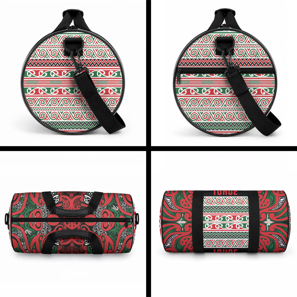 Aotearoa Iwi Tuhoe Duffle Bag Maori Wharenui House Tribal Pattern