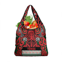 Aotearoa Iwi Tuhoe Grocery Bag Maori Wharenui House Tribal Pattern