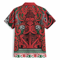 Aotearoa Iwi Tuhoe Hawaiian Shirt Maori Wharenui House Tribal Pattern