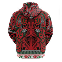 Aotearoa Iwi Tuhoe Hoodie Maori Wharenui House Tribal Pattern