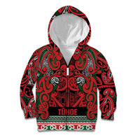 Aotearoa Iwi Tuhoe Kid Hoodie Maori Wharenui House Tribal Pattern