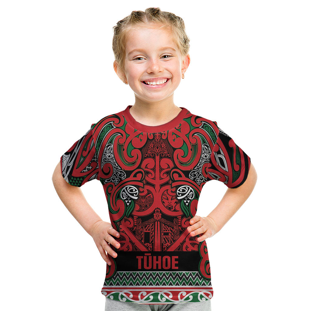 Aotearoa Iwi Tuhoe Kid T Shirt Maori Wharenui House Tribal Pattern