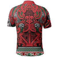 Aotearoa Iwi Tuhoe Polo Shirt Maori Wharenui House Tribal Pattern
