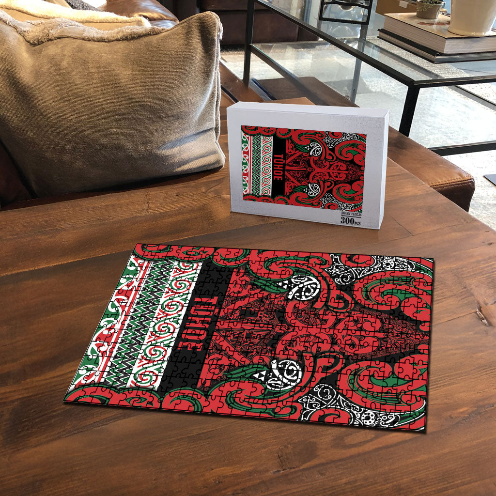 Aotearoa Iwi Tuhoe Puzzle Maori Wharenui House Tribal Pattern
