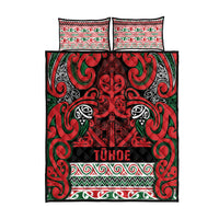 Aotearoa Iwi Tuhoe Quilt Bed Set Maori Wharenui House Tribal Pattern