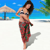 Aotearoa Iwi Tuhoe Sarong Maori Wharenui House Tribal Pattern