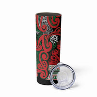 Aotearoa Iwi Tuhoe Skinny Tumbler Maori Wharenui House Tribal Pattern
