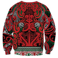 Aotearoa Iwi Tuhoe Sweatshirt Maori Wharenui House Tribal Pattern