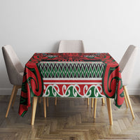 Aotearoa Iwi Tuhoe Tablecloth Maori Wharenui House Tribal Pattern