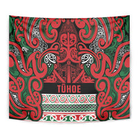 Aotearoa Iwi Tuhoe Tapestry Maori Wharenui House Tribal Pattern