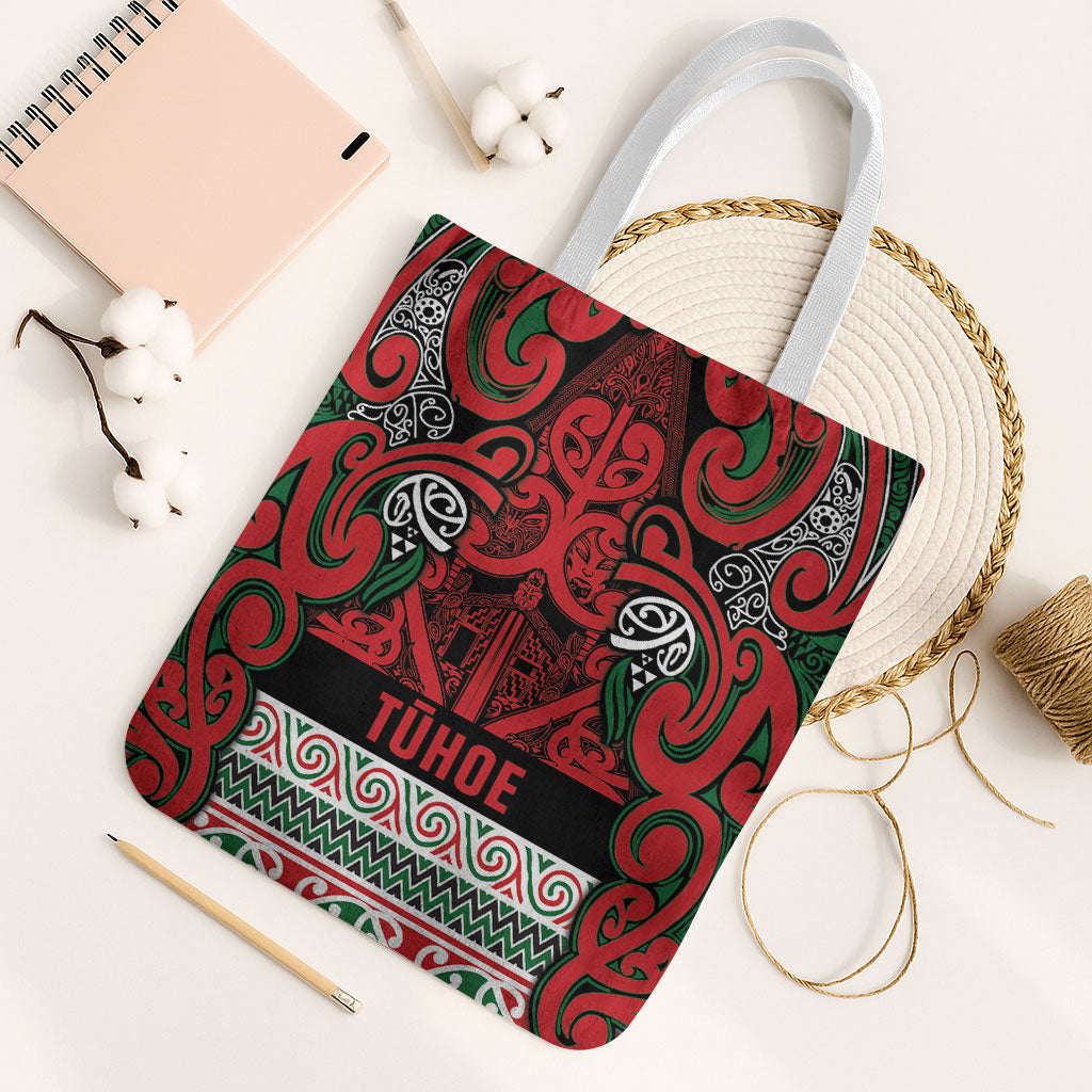 Aotearoa Iwi Tuhoe Tote Bag Maori Wharenui House Tribal Pattern