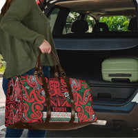 Aotearoa Iwi Tuhoe Travel Bag Maori Wharenui House Tribal Pattern