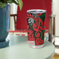 Aotearoa Iwi Tuhoe Tumbler Cup Maori Wharenui House Tribal Pattern