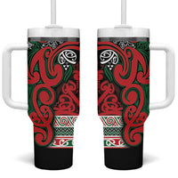 Aotearoa Iwi Tuhoe Tumbler With Handle Maori Wharenui House Tribal Pattern