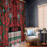 Aotearoa Iwi Tuhoe Window Curtain Maori Wharenui House Tribal Pattern