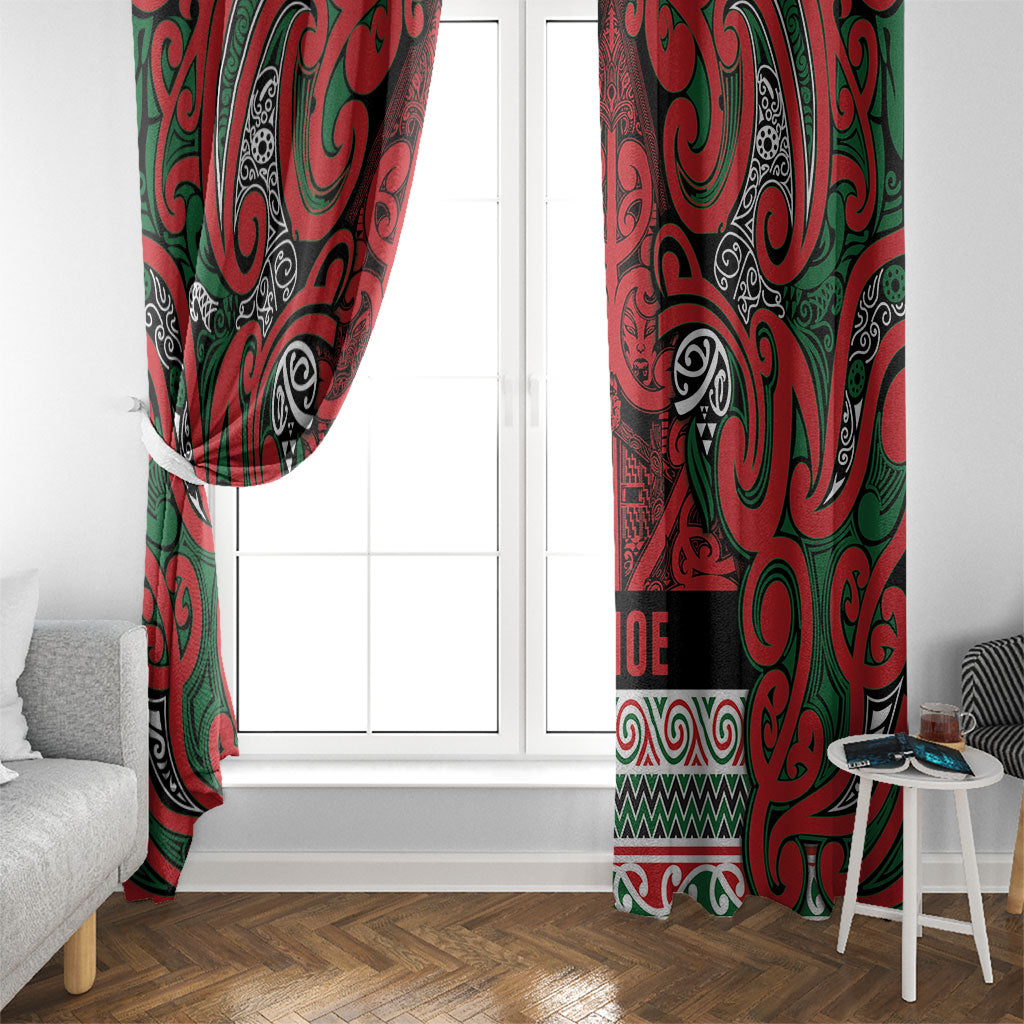 Aotearoa Iwi Tuhoe Window Curtain Maori Wharenui House Tribal Pattern