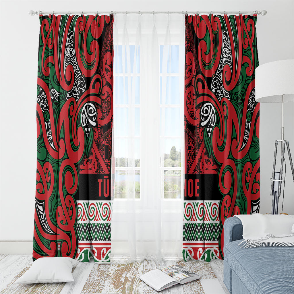 Aotearoa Iwi Tuhoe Window Curtain Maori Wharenui House Tribal Pattern