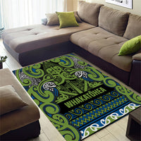 Aotearoa Iwi Whakatohea Area Rug Maori Wharenui House Tribal Pattern