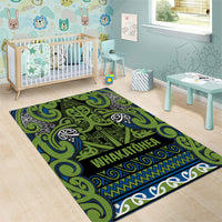 Aotearoa Iwi Whakatohea Area Rug Maori Wharenui House Tribal Pattern