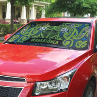 Aotearoa Iwi Whakatohea Auto Sun Shade Maori Wharenui House Tribal Pattern