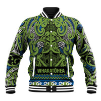Aotearoa Iwi Whakatohea Baseball Jacket Maori Wharenui House Tribal Pattern