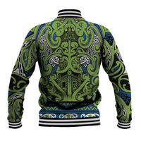 Aotearoa Iwi Whakatohea Baseball Jacket Maori Wharenui House Tribal Pattern