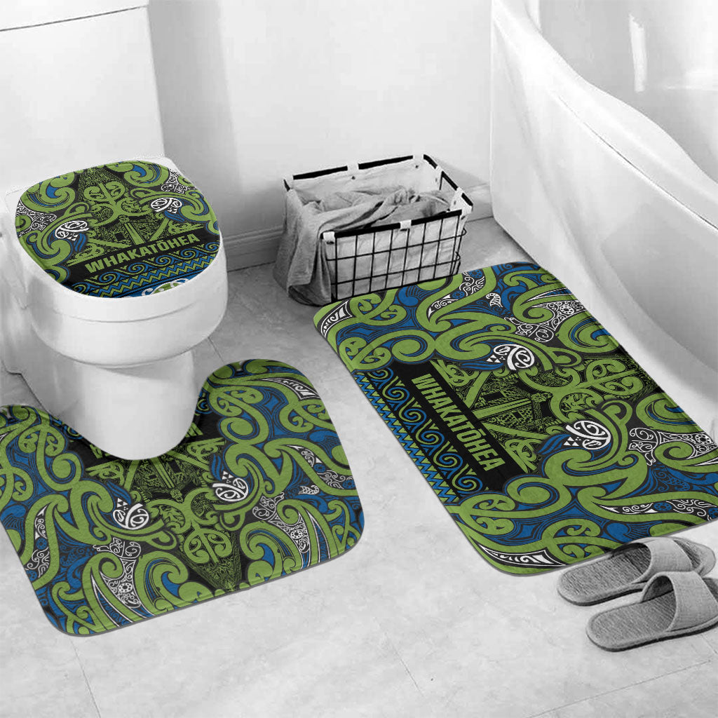 Aotearoa Iwi Whakatohea Bathroom Set Maori Wharenui House Tribal Pattern