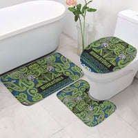 Aotearoa Iwi Whakatohea Bathroom Set Maori Wharenui House Tribal Pattern