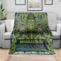 Aotearoa Iwi Whakatohea Blanket Maori Wharenui House Tribal Pattern