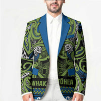Aotearoa Iwi Whakatohea Blazer Maori Wharenui House Tribal Pattern