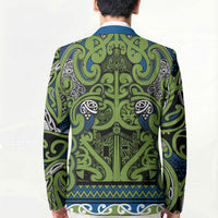 Aotearoa Iwi Whakatohea Blazer Maori Wharenui House Tribal Pattern