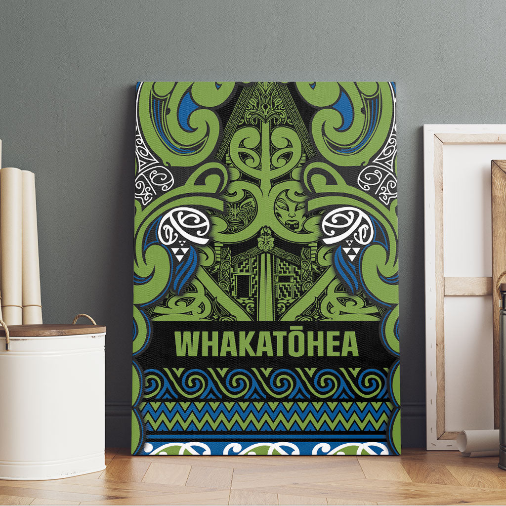 Aotearoa Iwi Whakatohea Canvas Wall Art Maori Wharenui House Tribal Pattern