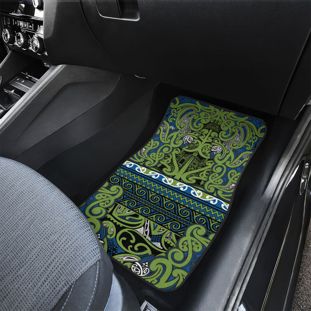 Aotearoa Iwi Whakatohea Car Mats Maori Wharenui House Tribal Pattern
