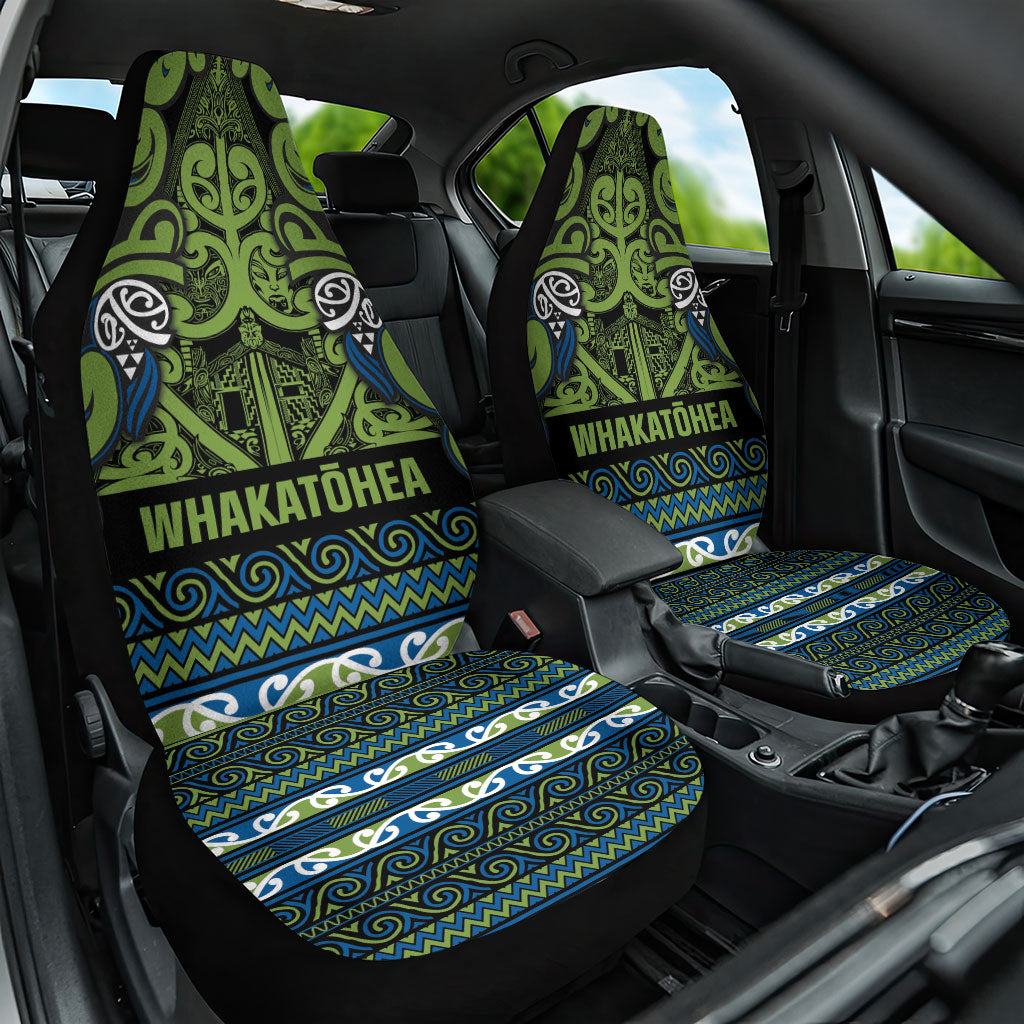 Aotearoa Iwi Whakatohea Car Seat Cover Maori Wharenui House Tribal Pattern