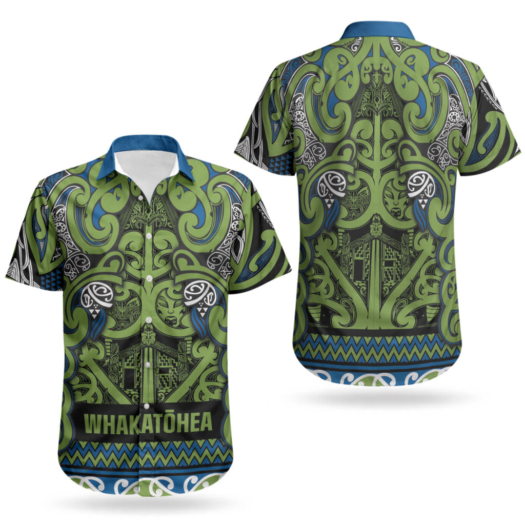 Aotearoa Iwi Whakatohea Couples Matching Long Sleeve Bodycon Dress and Hawaiian Shirt Maori Wharenui House Tribal Pattern