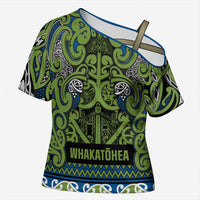 Aotearoa Iwi Whakatohea Cross Shoulder Shirt Maori Wharenui House Tribal Pattern