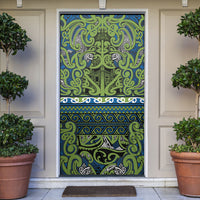 Aotearoa Iwi Whakatohea Door Cover Maori Wharenui House Tribal Pattern