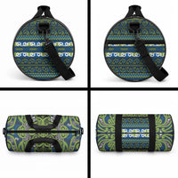 Aotearoa Iwi Whakatohea Duffle Bag Maori Wharenui House Tribal Pattern