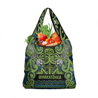 Aotearoa Iwi Whakatohea Grocery Bag Maori Wharenui House Tribal Pattern