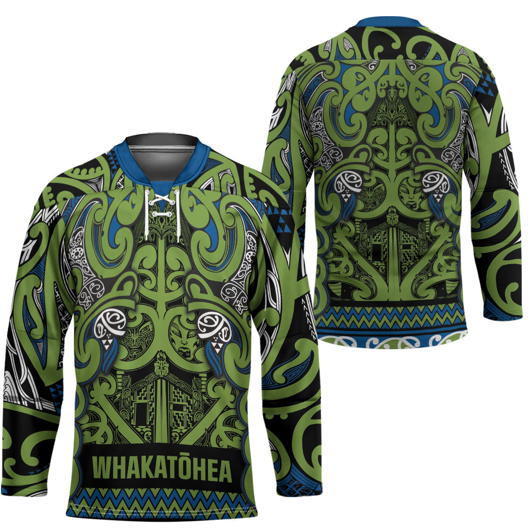 Aotearoa Iwi Whakatohea Hockey Jersey Maori Wharenui House Tribal Pattern