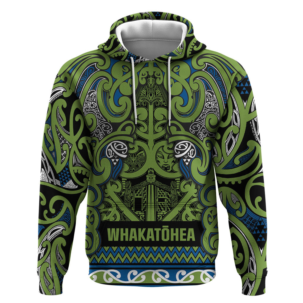 Aotearoa Iwi Whakatohea Hoodie Maori Wharenui House Tribal Pattern