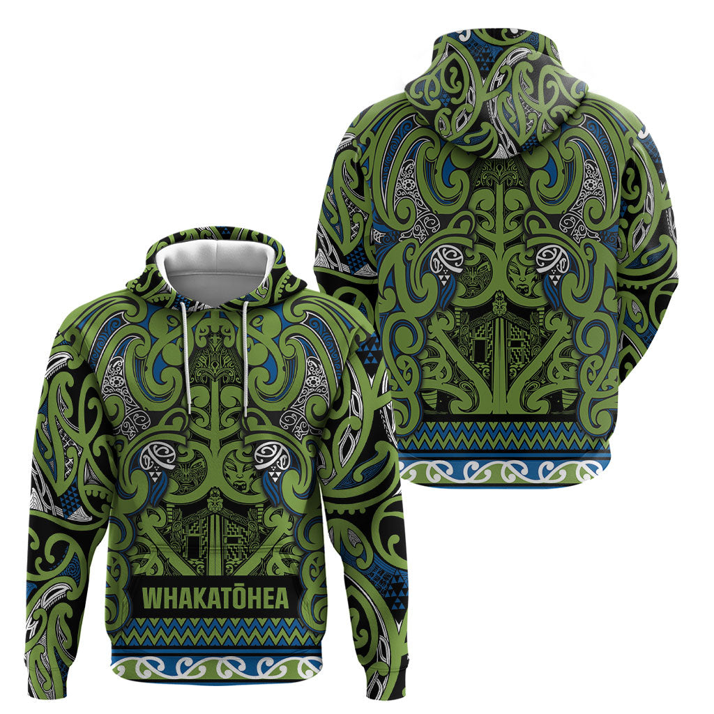 Aotearoa Iwi Whakatohea Hoodie Maori Wharenui House Tribal Pattern