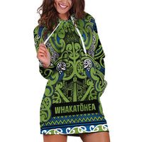 Aotearoa Iwi Whakatohea Hoodie Dress Maori Wharenui House Tribal Pattern