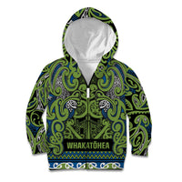 Aotearoa Iwi Whakatohea Kid Hoodie Maori Wharenui House Tribal Pattern